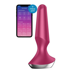 Satisfyer Plug-ilicious 2 - Анальная смарт-пробка, 14х3 см, (малиновая)