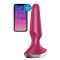 Satisfyer Plug-ilicious 2 - Анальная смарт-пробка, 14х3 см, (малиновая)