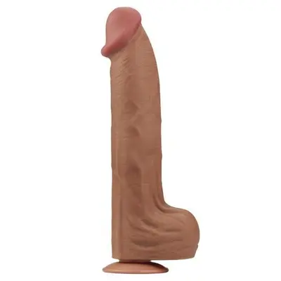 Реалистичный фаллоимитатор Sliding-Skin Dual Layer Dong 14", 36 см