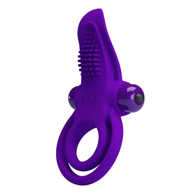LyBaile Pretty Love Vibro Penis Ring - Ерекційне кільце з вібрацією, 11.3х5.6 см (фіолетовий)
