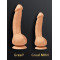 Gvibe Greal Mini - Мини-версия реалистичного вибратора из Bioskin, 13х3,2 см (телесный)