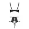 Passion TASMINA SET - Комплект белья с уникальным узором, S/M (черный)