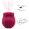 Chisa Rose Petal (Rose Red) - Вакуумний кліторальний стимулятор, 5,8 см (червоний)