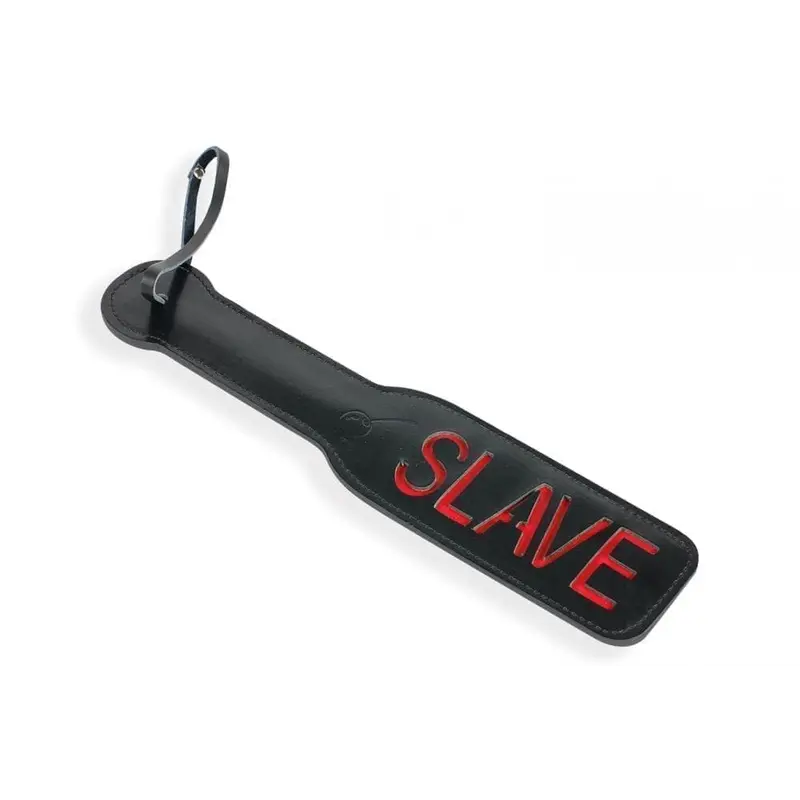 Шлепалка Пикантные Штучки с рельефной надписью SLAVE (красный) Шлепалка Пикантные Штучки с рельефной надписью SLAVE (красный)