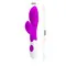 Pretty Love Newman Silicone Vibrator - Стильный силиконовый вибратор-кролик, 20х3.8 см (фиолетовый)