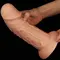 LoveToy Realistic Curved Dildo Flesh 9.5'' - Реалістичний фалоімітатор на присосці, 24х6.6 см