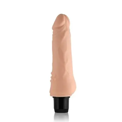 LoveToy Reel Feel Vibrator Flesh 7,5 " - Реалистичный вибратор, 19х4.2 см