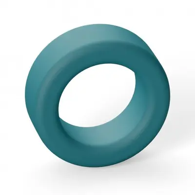 Love To Love Cool Ring Teal Me - эрекционное кольцо широкое, 3 см. (голубой)