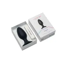 Lovense Hush 2 - Анальная смарт-вибропробка, размер L, 15х5.7 см