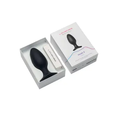 Lovense Hush 2 - Анальна смарт-вібропробка, розмір L, 15х5.7 см