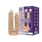 SilexD Double Gusto Vibro Flesh (Model 1 size 8" & 7") + LRS - вібратор для подвійного проникнення з пультом дистанційного керування, 19.5 та 17.5 см (тілесний)