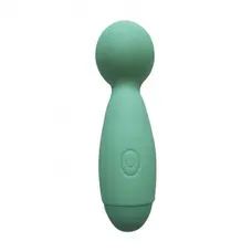 Wooomy Smally Mini Wand - Вибромассажер, 13.4х4 см (зелёный)