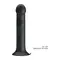 Pretty Love - Murray Dildo with Vibration - Реалістичний вібратор на присосці, 19х3.8 см (чорний)