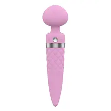 Pillow Talk Sultry Pink - вібромасажер з ротацією та підігрівом, 21х2.8 см (рожевий)