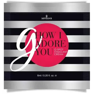 Sensuva - G, How I Adore You G-Spot - Пробник геля для точки G с экстрактом гуараны, 6 мл.
