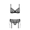 Комплект Passion LEAFA SET black S/M