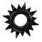 Get Lock Cock Rings Set Black - Набор эрекционных колец 4 шт, 3 см (черный)