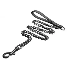 Tom of Finland Leash - Поводок к ошейнику, 106,6 см (серебристый)