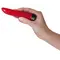 Orion Ladyfinger Red - Классический пластиковый вибратор, 13х2.5 см (красный)