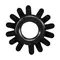 Get Lock Cock Rings Set Black - Набор эрекционных колец 4 шт, 3 см (черный)