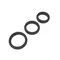 Набір ерекційних кілець - Erospace Men’s Play Set Of 3 Cock Rings B9