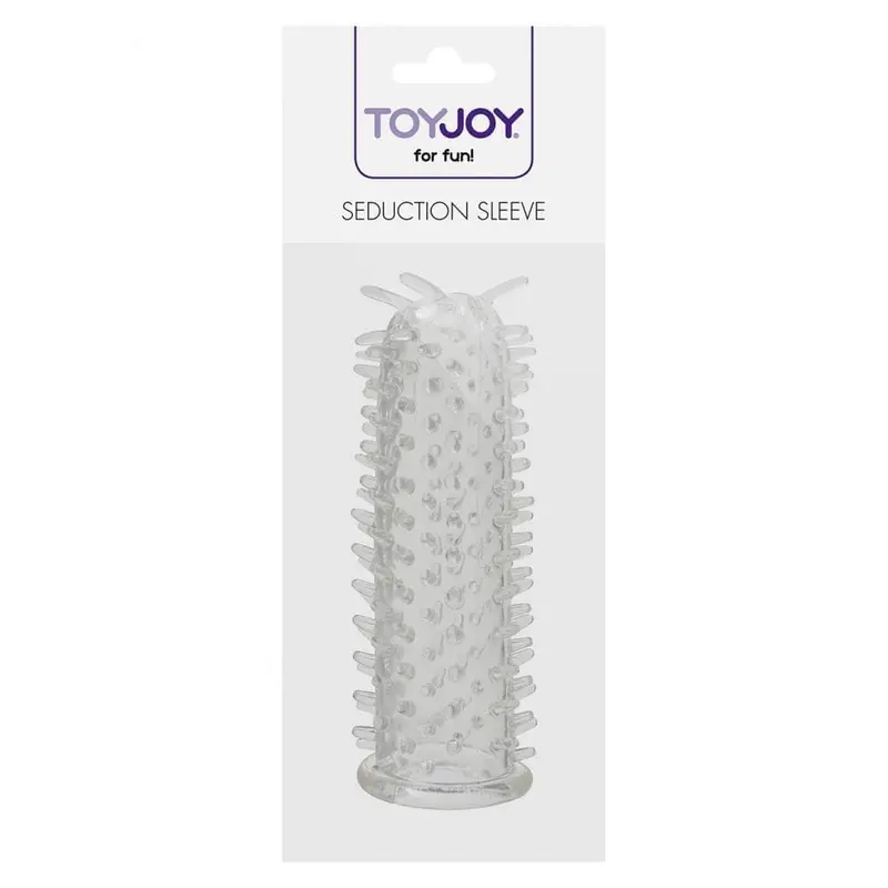 Toy Joy Seduction Sleeve Clear - Насадка на пенис с шипиками, 11х2.5 см Toy Joy Seduction Sleeve Clear - Насадка на пенис с шипиками, 11х2.5 см