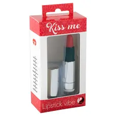 Kiss Me Lipstick Vibe - Клиторальный вибратор, 8.7 см (серебристый)