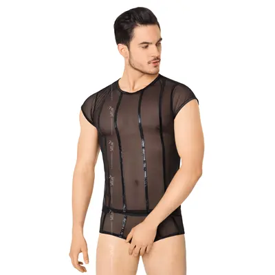 SoftLine Shirt and Shorts 4608 - Футболка и трусы мужские, M/L (чёрные)
