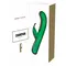 Champion Butterfly Vibrator Green - вібратор кролик з 7 режимами, 23х3 см