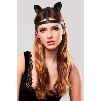 Bijoux Indiscrets MAZE Cat Ears Headpiece Black - Маска кішечки