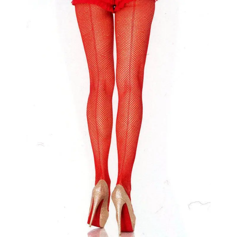 Leg Avenue Halloween Speical fishnet Backseam Panty Hose - Яркие колготки-сеточка, S-L (красный) Leg Avenue Halloween Speical fishnet Backseam Panty Hose - Яркие колготки-сеточка, S-L (красный)