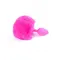 Boss Jewellery Silicon PLUG Bunny Tail Pink - Анальная пробка с хвостом, 6,5х2,7 см (розовый)