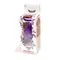 Boss Jewellery Purple Silicon Plug Medium Red Diamond - Анальная пробка с кристаллом, 8х3.5 см (фиолетовый с красным)