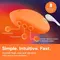 Вібратор для клітора We-Vibe Temp Tangerine