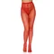 Leg Avenue Nylon Fishnet Pantyhose - Яркие колготки в среднюю сетку, S-L (красный)