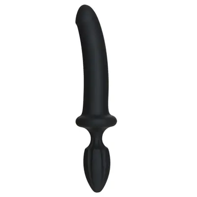 Doc Johnson Kink - Dual Density Secondskyn Fuck Plug - анальный плаг с дилдо, 25.4х3.8 см (чёрный)