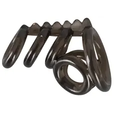 Bad Kitty Cock Ring 3 насадка на член из соединенных эрекционных колец, 7х2.2 см