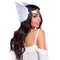 Leg Avenue-Feather headband White - Повязка на голову с перьями (белый)