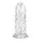 LyBaile Brave Men Sleeve - насадка на член з пухирцями та стимулятором клітора, 13.5х4 см (прозорий)