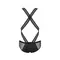 Passion - 045 BODY VICTOR black - Сексуальний боді на бретельках, XXL/XXXL
