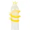 Насадка на член Recare Spike Condom Yellow (з вусиками та спіраллю шипів)