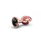 Dorcel Diamond Plug M металева анальна пробка із кристалом, 8.3х3.4 см (чорний)