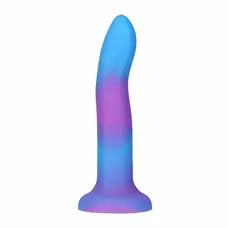 Addiction - Rave - Glow in the Dark Dildo 8 - Фалоімітатор, що світиться в темряві (синій з фіолетовим)