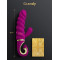 Gvibe Gcandy - Невероятный витой вибратор с клиторальным стимулятором, 13х4.5 см (фиолетовый)