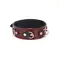 Шкіряний нашийник з повідцем Liebe Seele Wine Red Collar and Leash