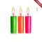 Art of Sex Thin - Набір воскових люмінісцентних низькотемпературних свічок (3 шт)
