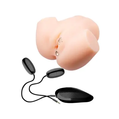 LyBaile Crazy Bull Dual Vagina and ass Flesh - мастурбатор вагіна та анус з вібрацією, 17.5 см (тілесний)