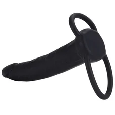 California Exotic Novelties Silicone Love Penetrator System - Насадка для двойного проникновения, 14х3.25 см (чёрная)