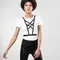 Bijoux Indiscrets MAZE - Cross Cleavage Harness - Портупея, OS (чорний)