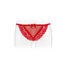 Fashion Secret Katia Red - трусики-стрінги з перлиною ниткою, S-L (червоний)